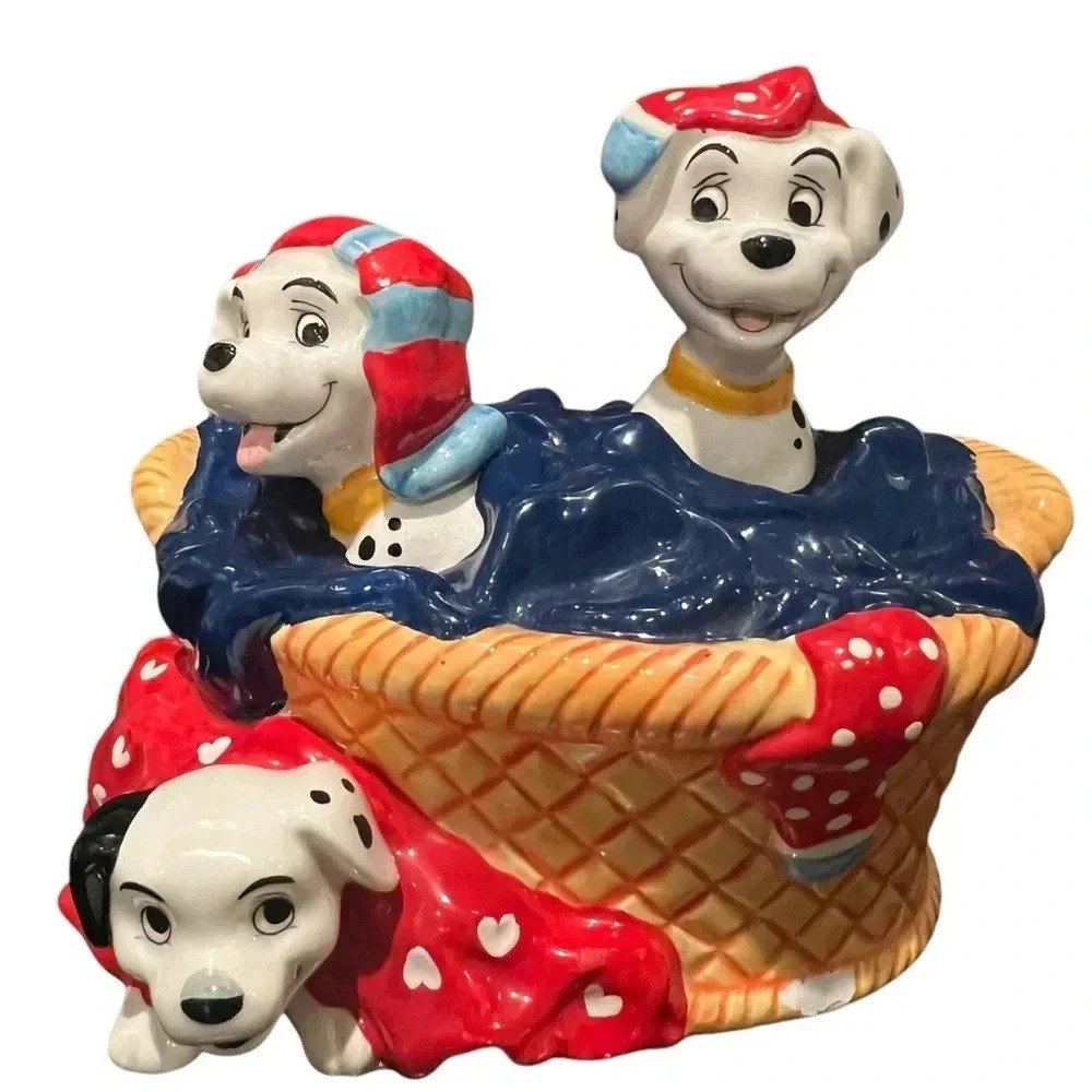 Schmid Disney 101 Dalmations Music Box wind up figurine Cruella De Vil Rare